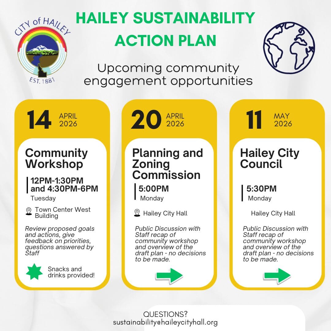 Hailey Sustainability Action Plan community events